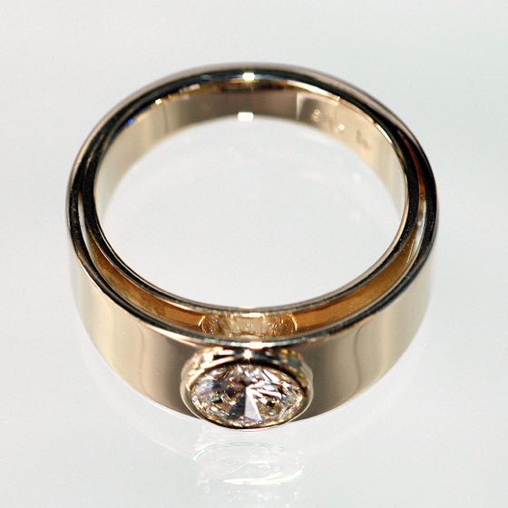 Gold Ring Yinyang-Diamond