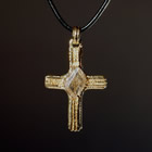Golden Cross Pendant Faith