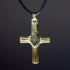 Gold Cross Pendant Faith