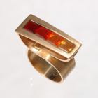 Gold Ring Arrow-Red