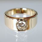 Gold Ring Yinyang-Diamond