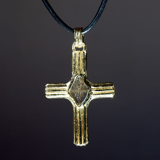 Gold Cross Pendant Faith