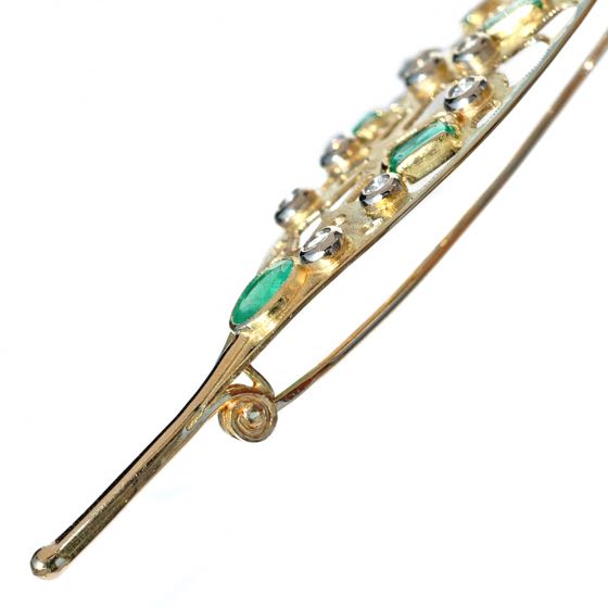 Gold Brooch Pearls-of-Dew