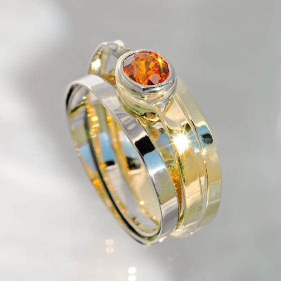 Gold Ring Swing-Orange