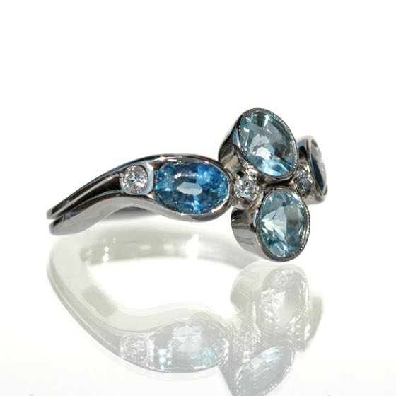 White Gold Ring The-Blue