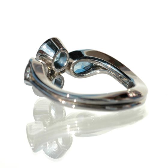 White Gold Ring The-Blue
